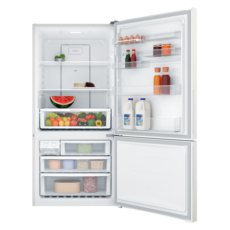 Westinghouse 496L Bottom Mount Fridge Freezer - White