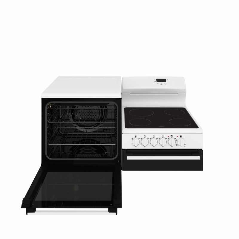 Westinghouse 110cm Elevated Electric Freestanding Oven with Ceramic Cooktop & Seperate Grill