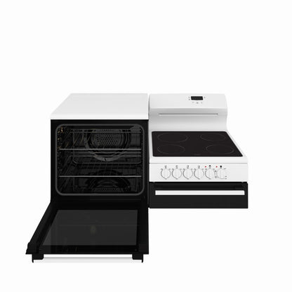 Westinghouse 110cm Elevated Electric Freestanding Oven with Ceramic Cooktop & Seperate Grill