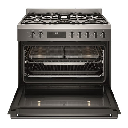 Westinghouse 90cm Dual Fuel Freestanding Cooker - Dark Stainless Steel