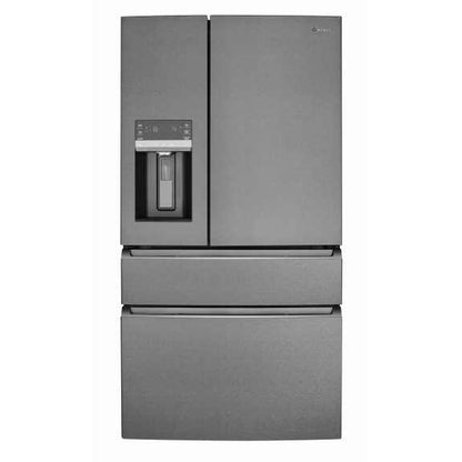 Westinghouse 609L French Door Fridge Freezer with Ice & Water Dispenser - Dark Stainless Steel
