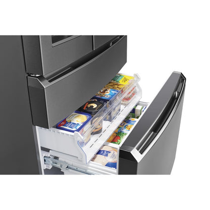 Westinghouse 609L French Door Fridge Freezer with Ice & Water Dispenser - Dark Stainless Steel
