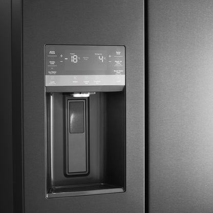 Westinghouse 609L French Door Fridge Freezer with Ice & Water Dispenser - Dark Stainless Steel