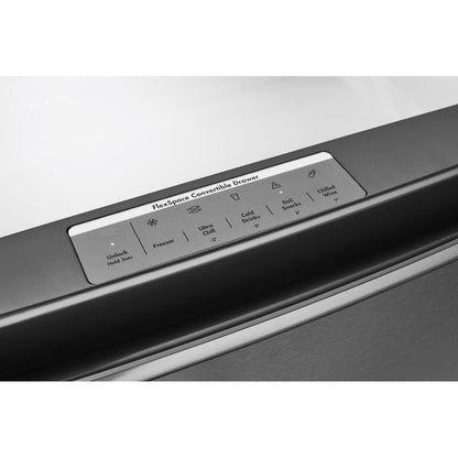 Westinghouse 609L French Door Fridge Freezer with Ice & Water Dispenser - Dark Stainless Steel