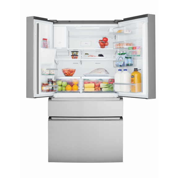 Westinghouse 609L French Fridge Freezer with Ice & Water Dispenser - Stainless Steel