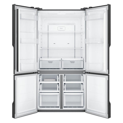 Westinghouse 564L Quad Door Fridge Freezer - Matte Charcoal Black