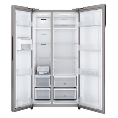 Westinghouse 624L Side-by-Side Fridge Freezer - Silver