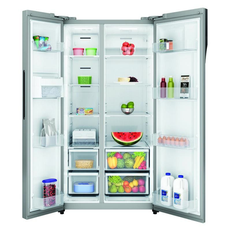 Westinghouse 624L Side-by-Side Fridge Freezer - Silver
