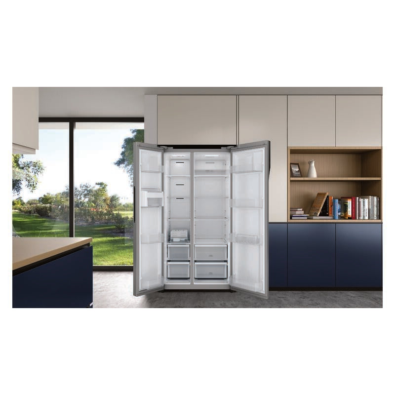 Westinghouse 624L Side-by-Side Fridge Freezer - Silver