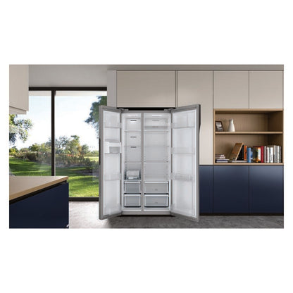Westinghouse 624L Side-by-Side Fridge Freezer - Silver