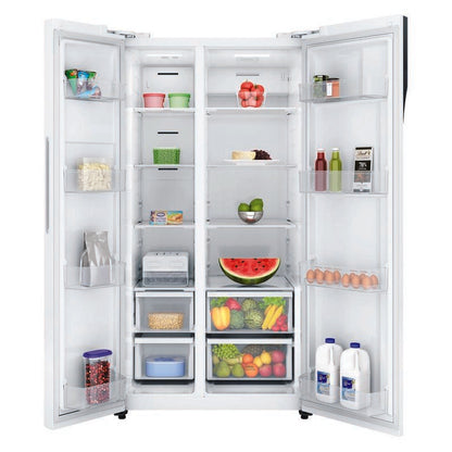 Westinghouse 624L Side-by-Side Fridge Freezer - White