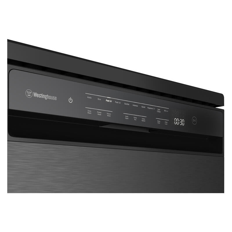 Westinghouse 15 Place Setting Freestanding Dishwasher - Dark Stainless Steel