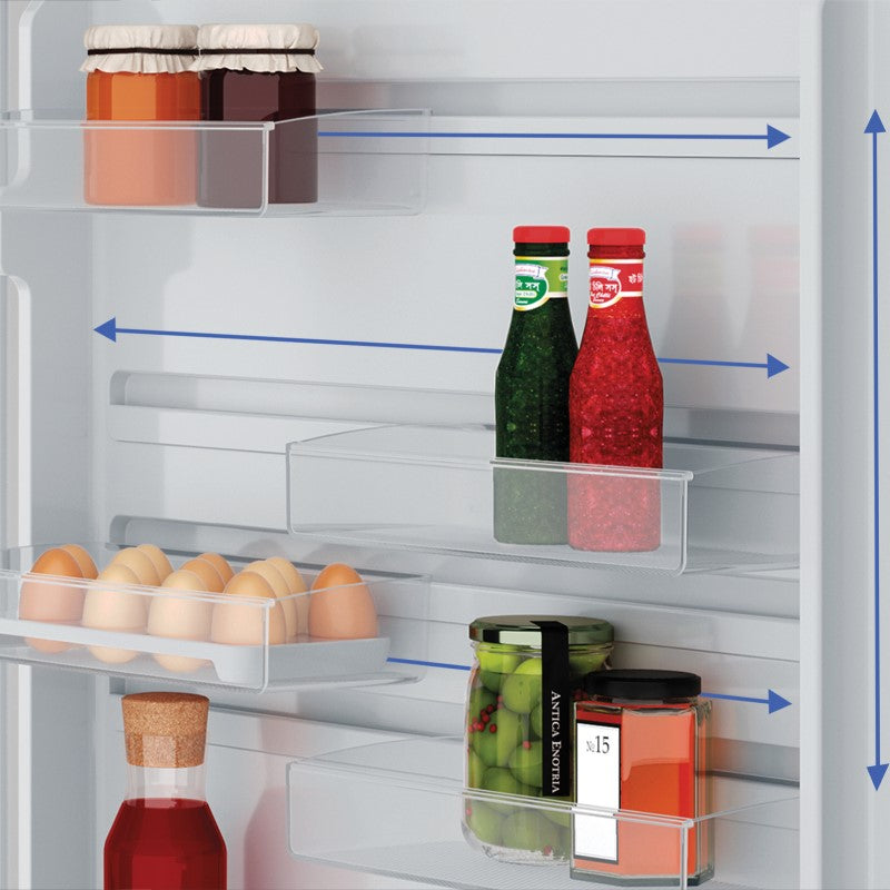 Westinghouse 312L Top Mount Fridge Freezer - White