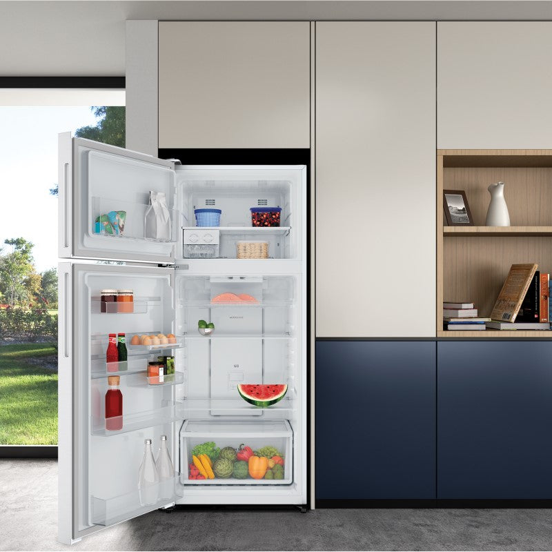 Westinghouse 431L Top Mount Fridge Freezer - White