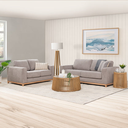 Willow 2 Seater Fabric Sofa - Light Grey