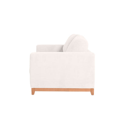 Willow 3.5 Seater Fabric Sofa - Ivory