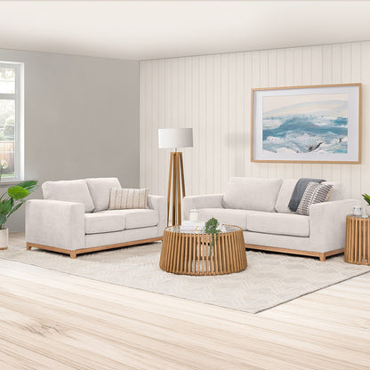 Willow 3.5 Seater Fabric Sofa - Ivory