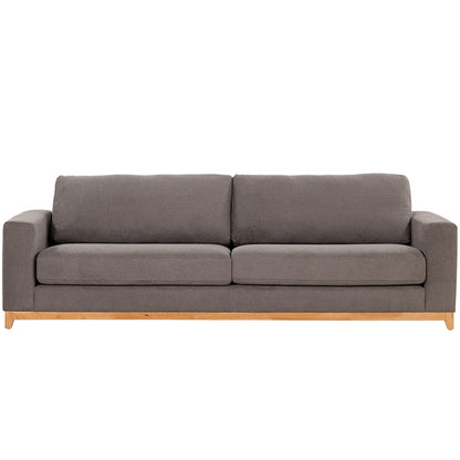 Willow 4 Seater Fabric Sofa - Dark Grey