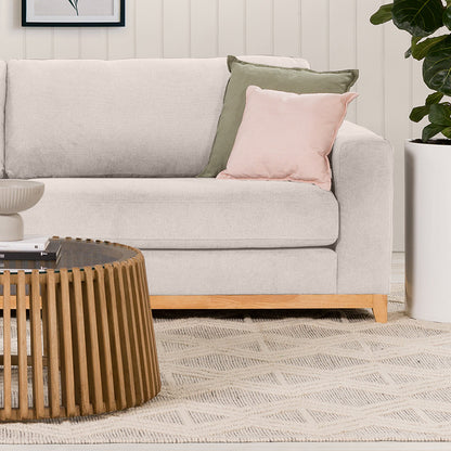 Willow 4 Seater Fabric Sofa - Ivory