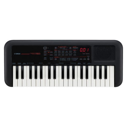 Yamaha keyboard on a white background