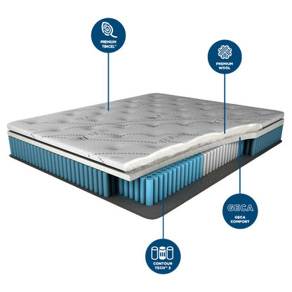 COMFORT SLEEP Climasense Contour King Single Mattress - Plush