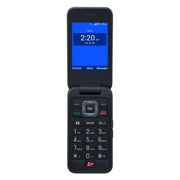 ZTE 2.8" Flip 4 Foldable Mobile Phone - 4GX 8GB (Telstra Locked & Blue Tick)